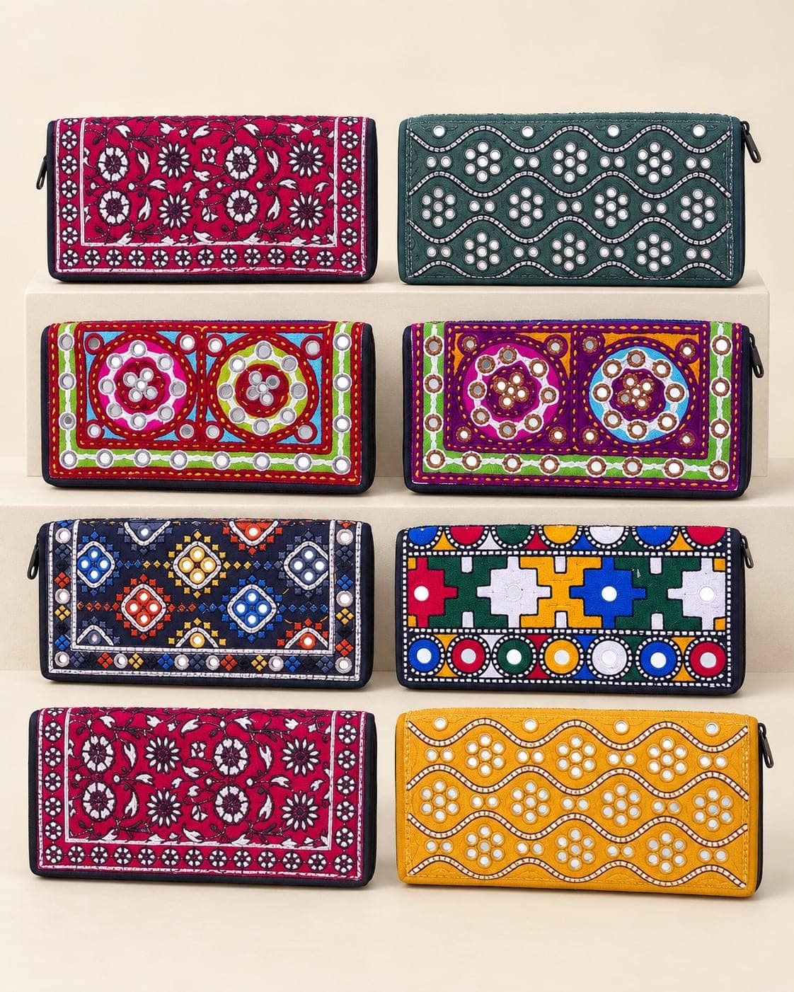Multicolor Patchwork-Style Hand bag for Women