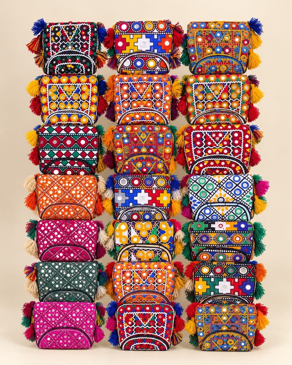 Multicolor Patchwork-Style hand walet  for Women