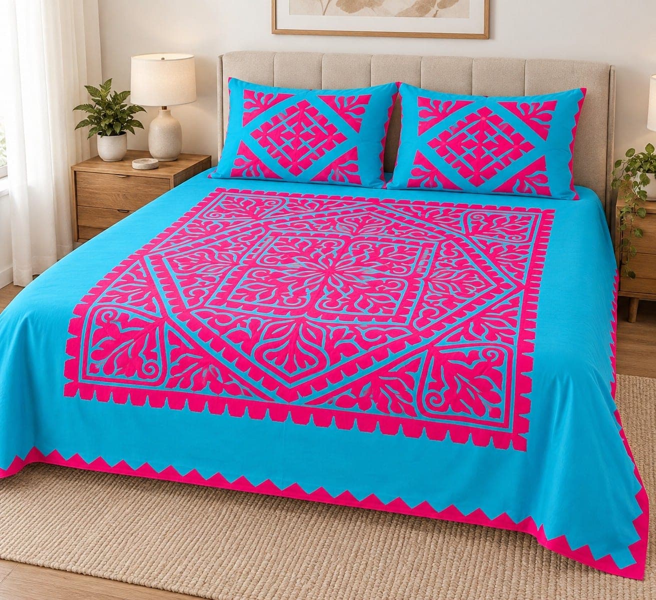 Colourful Traditional Bedsheet
